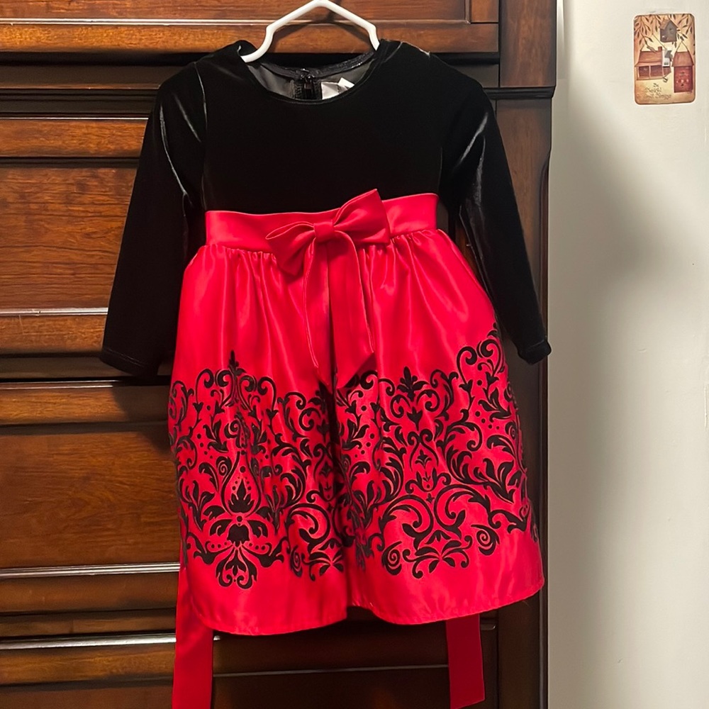 black and red dress